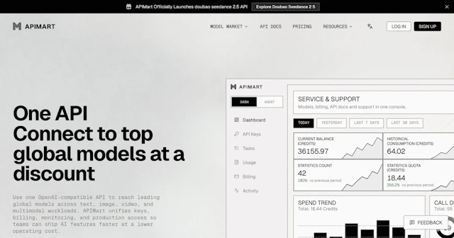 APIMart - AI Tool Logo & Interface Preview