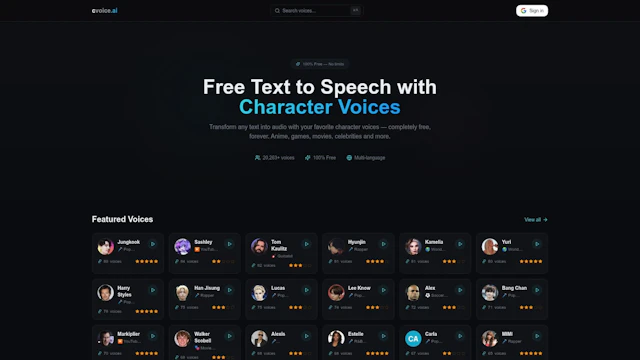 cvoice.ai - AI Tool Logo & Interface Preview