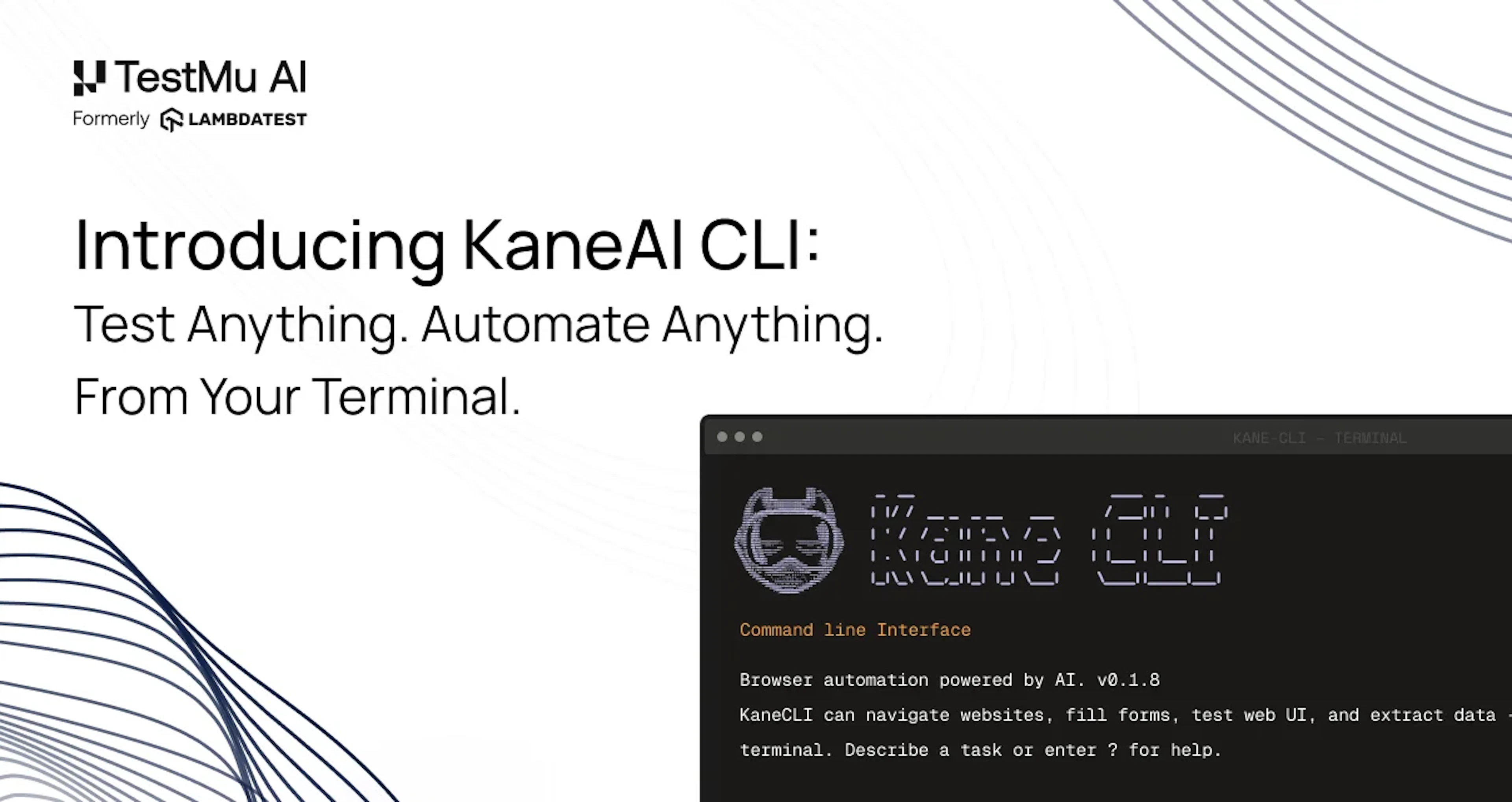 Kane CLI by TestMu AI - AI Tool Features, UI & Interface Overview