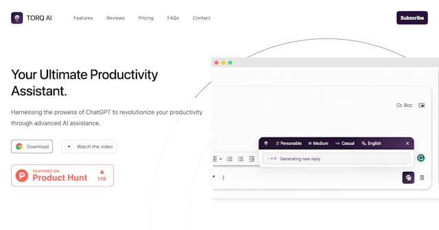 Torq - AI Tool Logo & Interface Preview