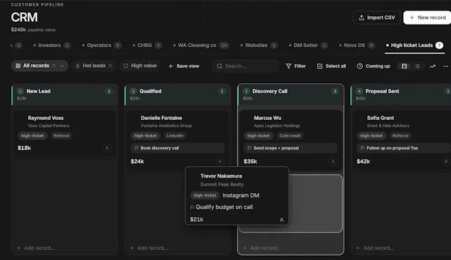 Nova OS - Dashboard and Feature Gallery Preview