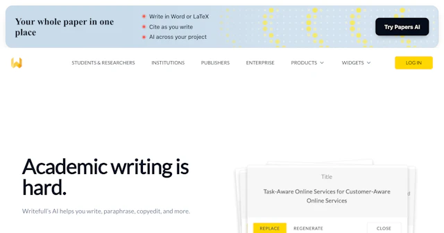 Writefull - AI Tool Logo & Interface Preview