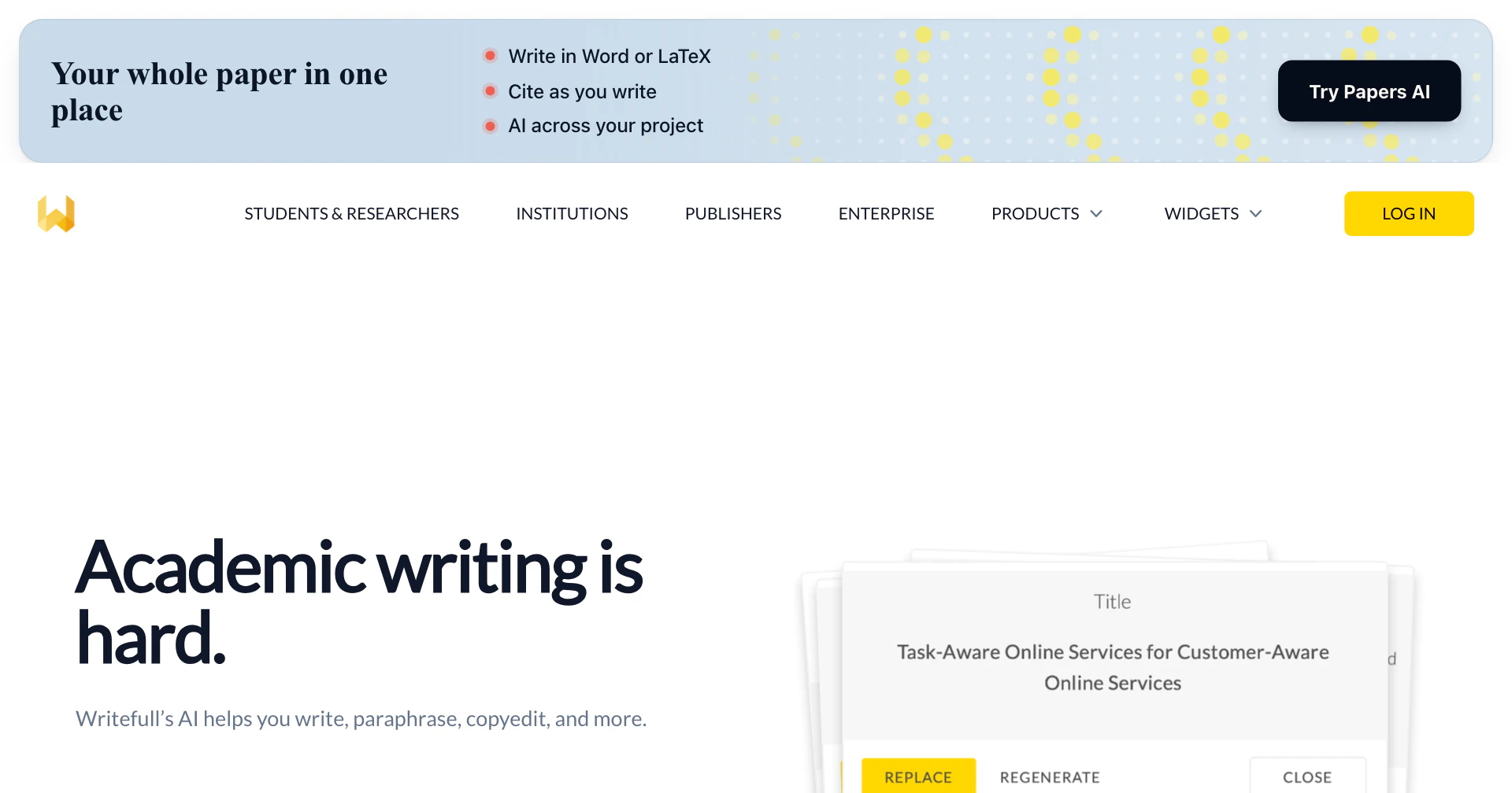 Writefull - AI Tool Features, UI & Interface Overview