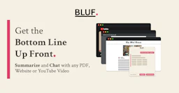 BLUF - AI Tool Profile and Logo Preview