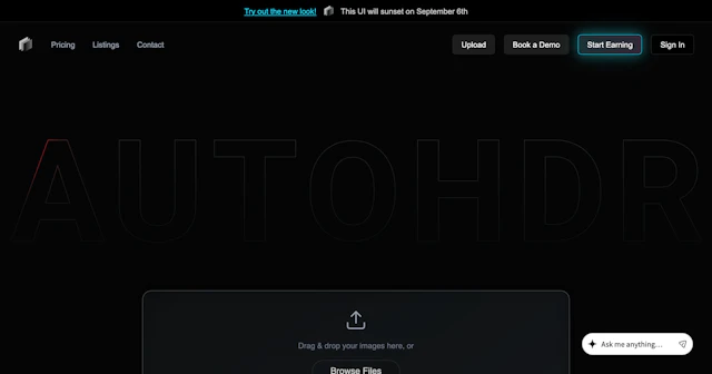 AutoHDR - AI Tool Logo & Interface Preview