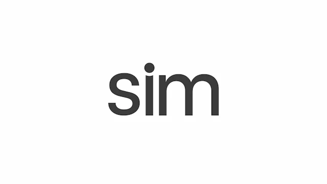 Sim - AI Tool Logo & Interface Preview