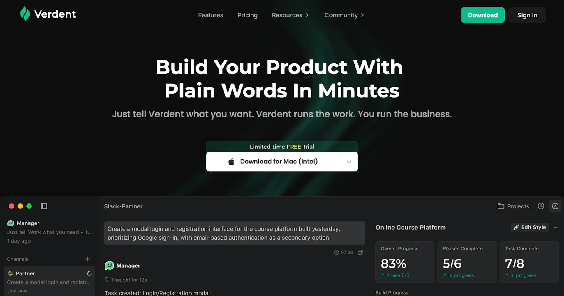 Verdent - AI Tool Features, UI & Interface Overview