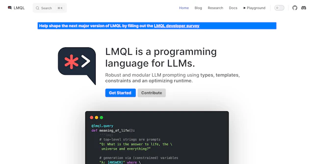 Lmql - AI Tool Logo & Interface Preview