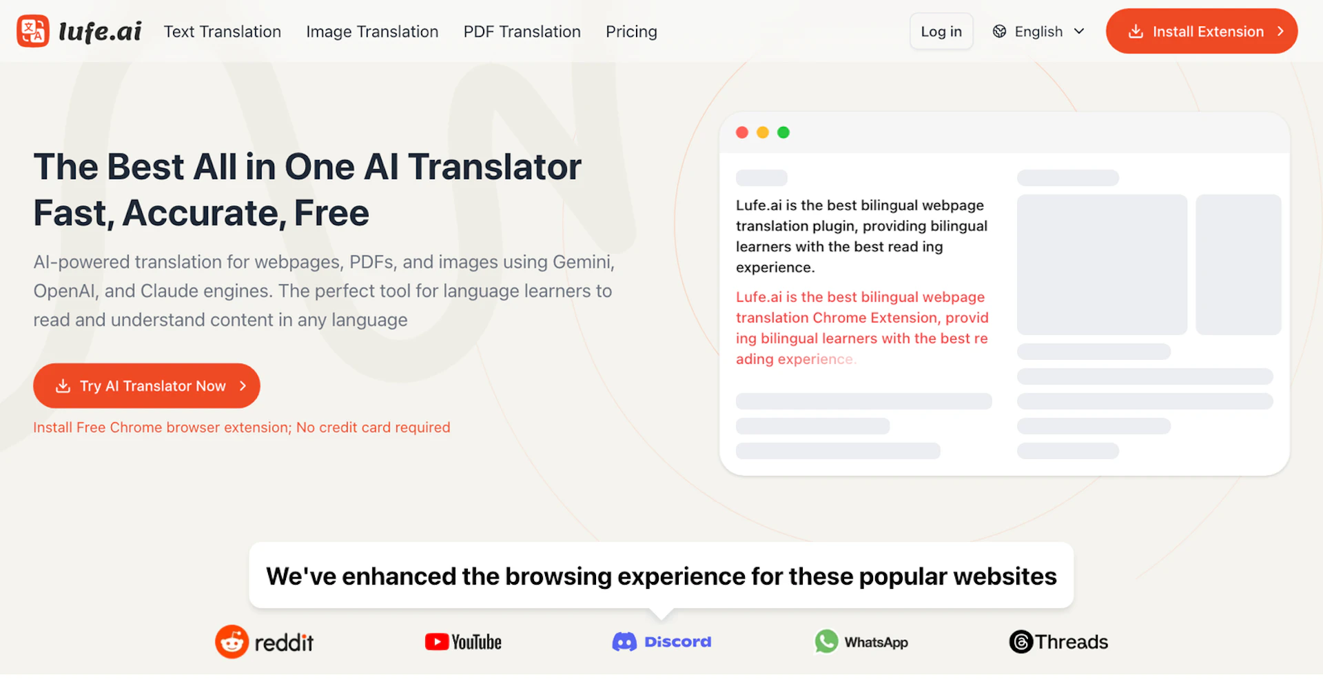 Lufe AI Translator - AI Tool Features, UI & Interface Overview