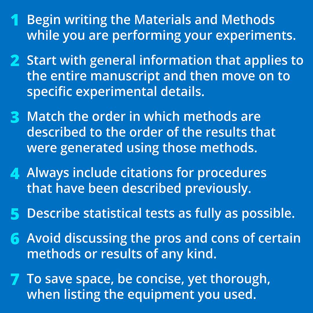 Materials and Methods: 7 Writing Tips | AJE