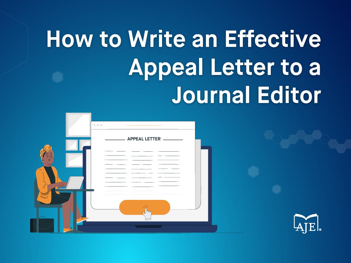 an author writing an appeal letter to a journal editor