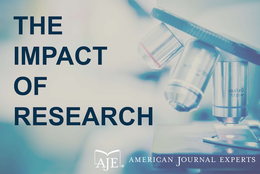 The Impact of Research video's title page
