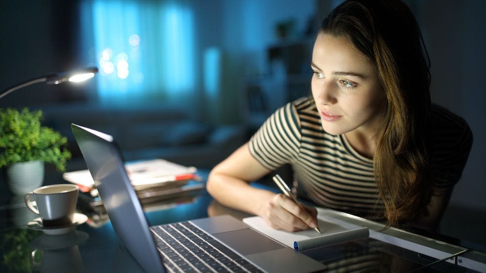 a life sciences researcher writing a significance statement for her researcher