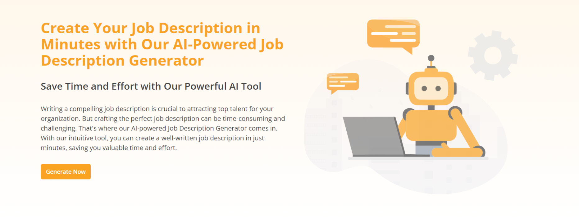 a job thing ai powered job description generator