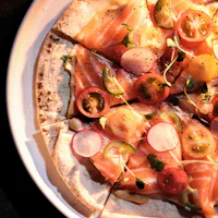 Salmon Sushi Pizza