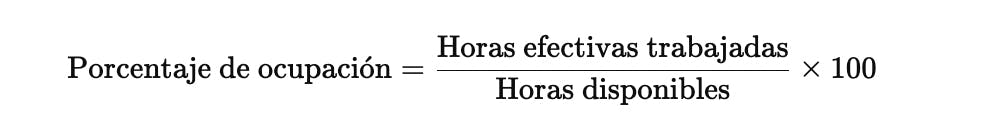 porcentaje ocupacion