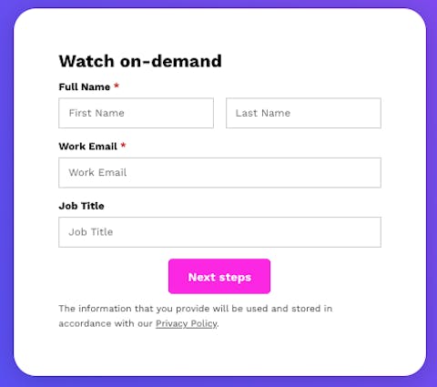 call to action button