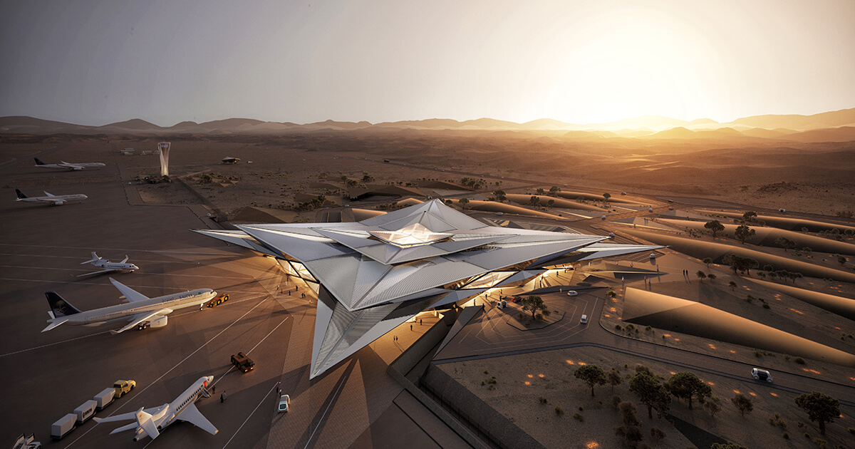 AMAALA Selects Mirage-inspired Airport Design By Foster + Partners | AMAALA