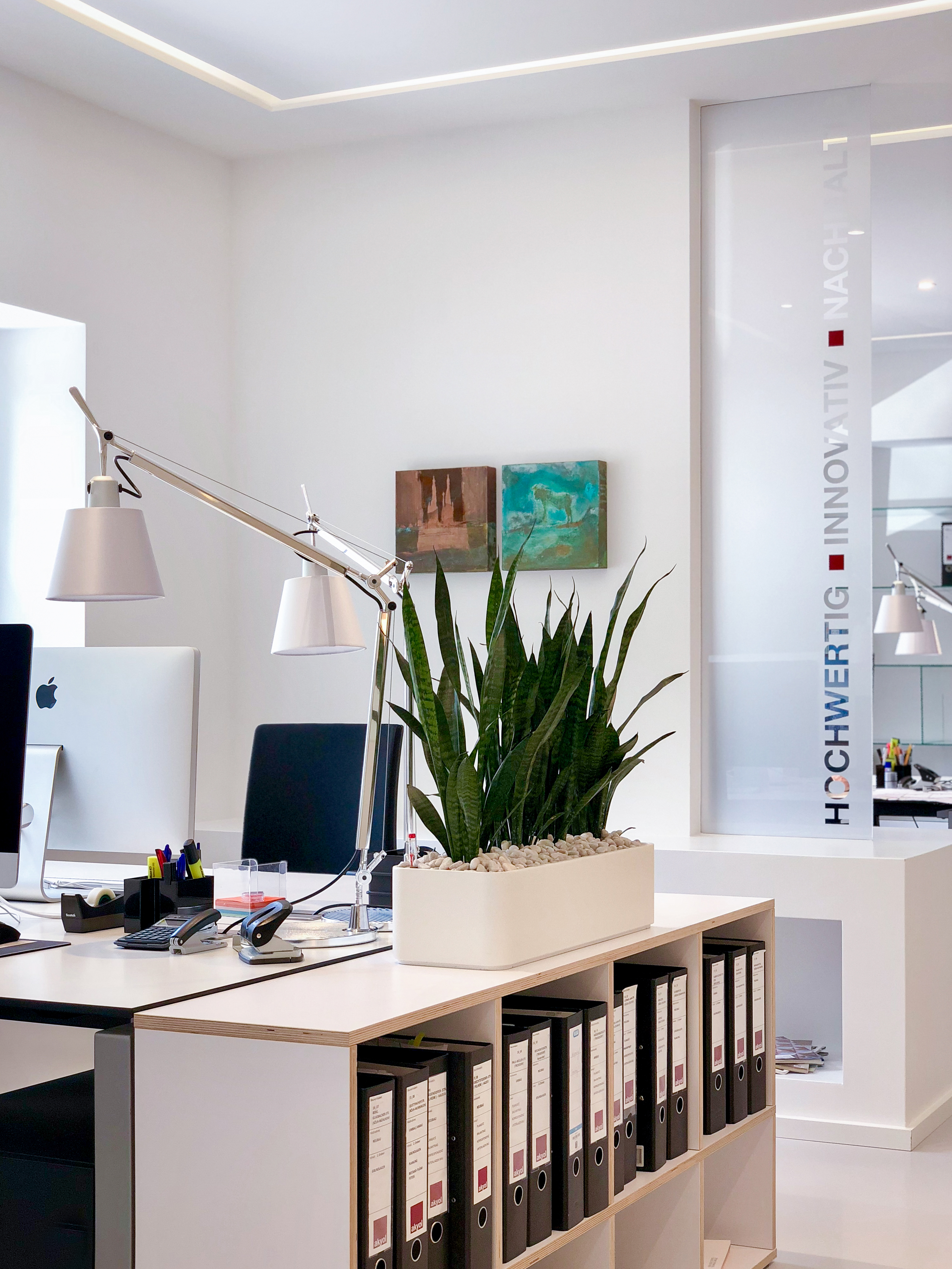 Arbeitsbereich - Umbau der Büroräume in Köln-Lindenthal.
