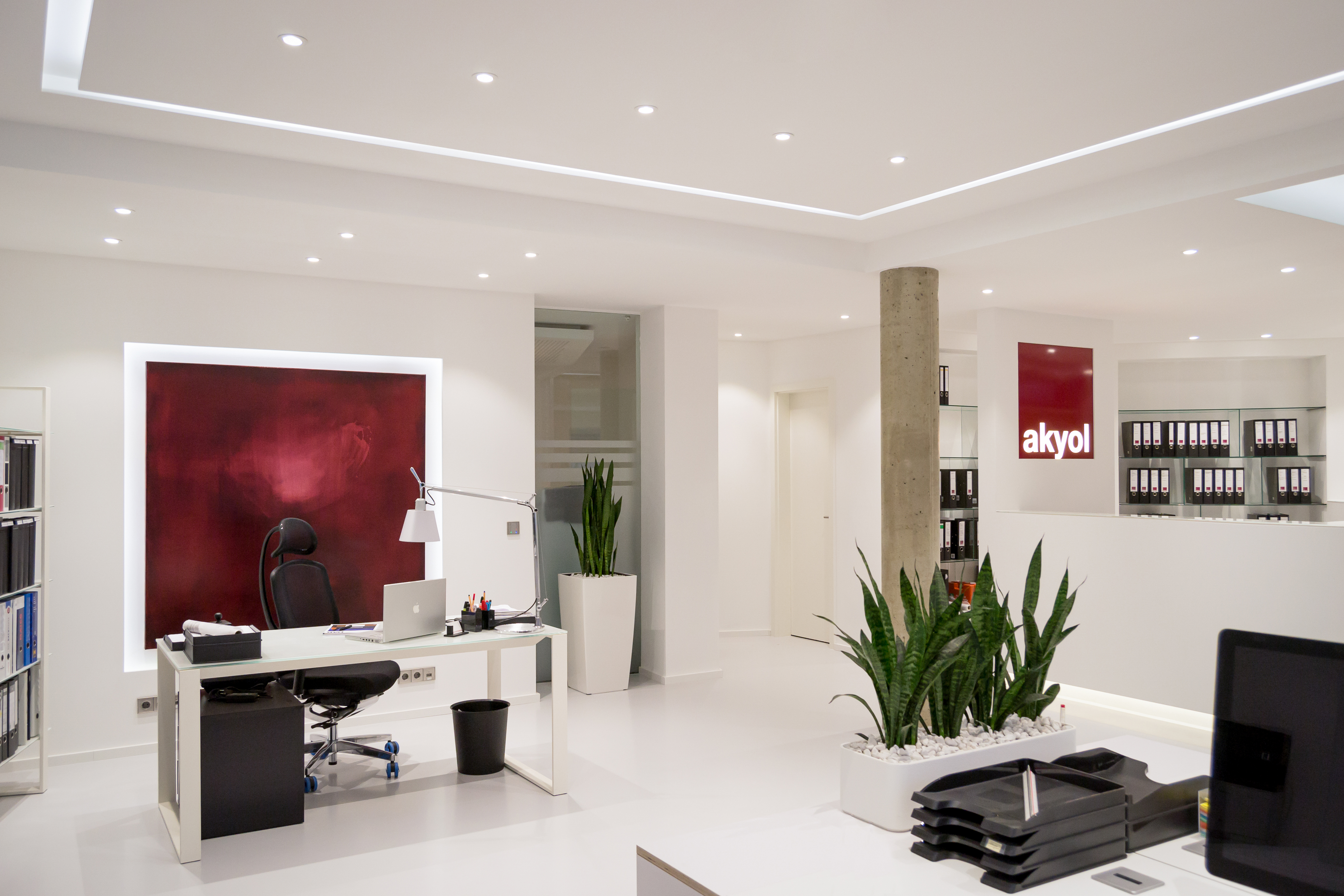 Offener Arbeitsbereich - Umbau der Büroräume in Köln-Lindenthal.
