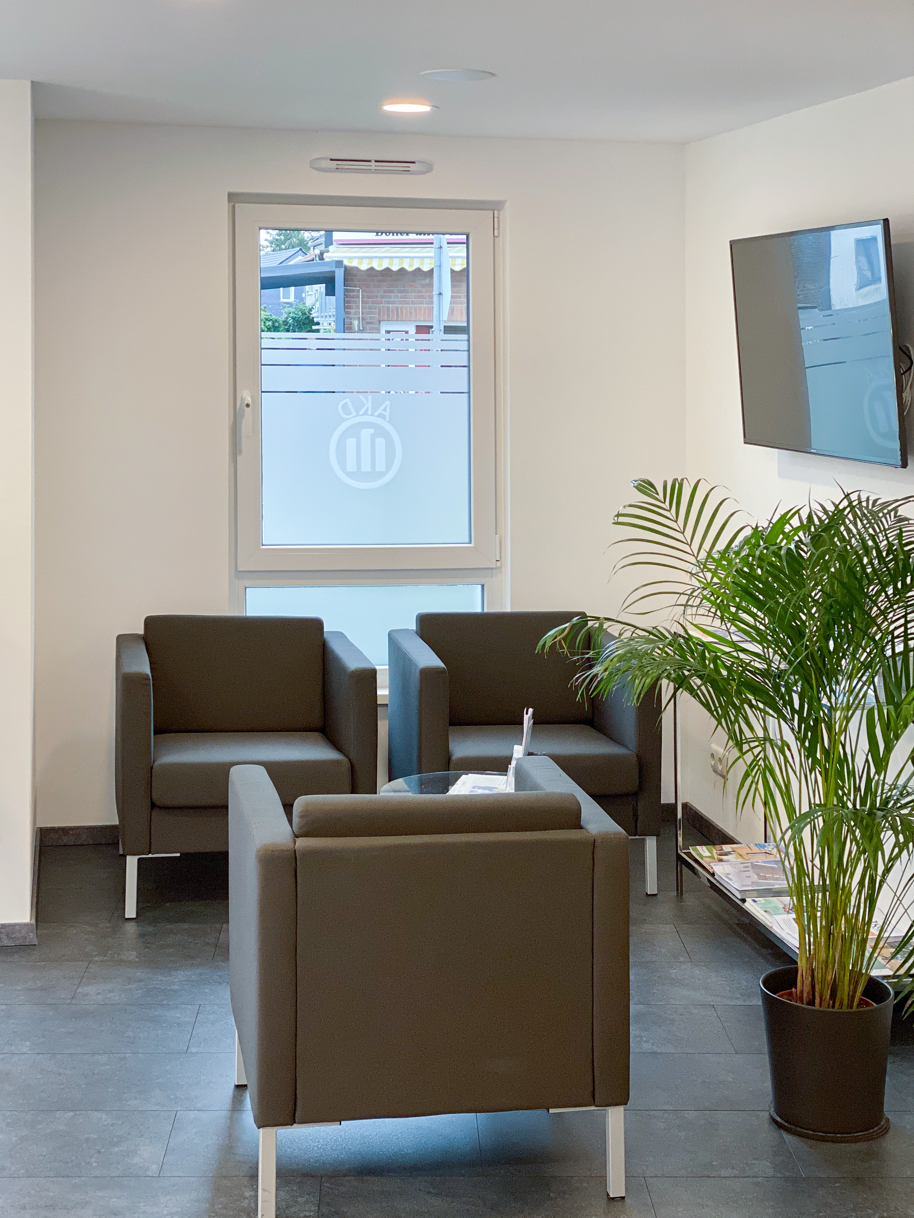 Der Wartebereich - Umbau der Büroräume der Allianz Versicherung in Köln-Widdersdorf.
