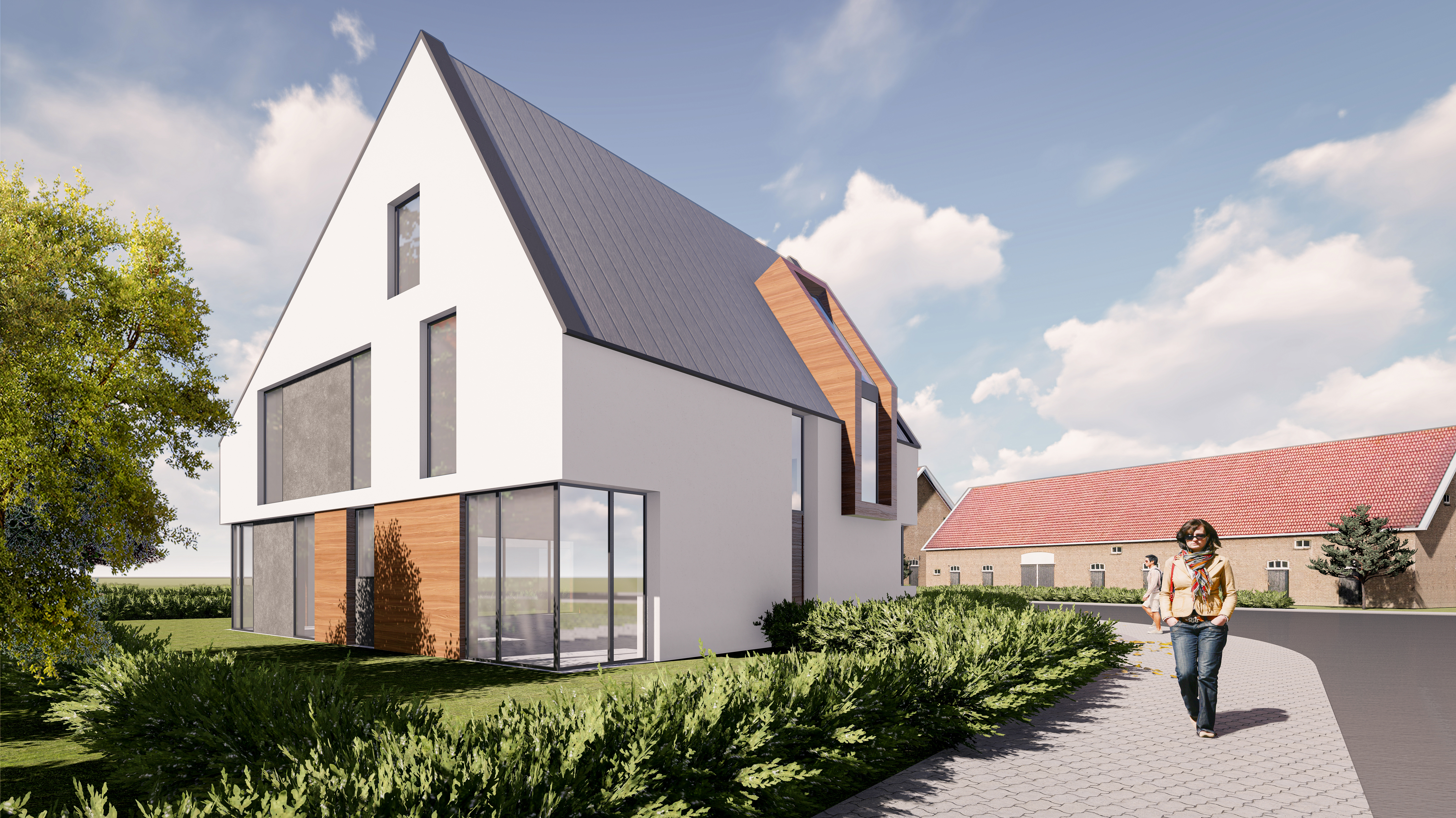 Das Zweifamilienhaus - Neubau eines Zweifamilienhauses und einer Doppelhaushalte in Troisdorf-Spich.