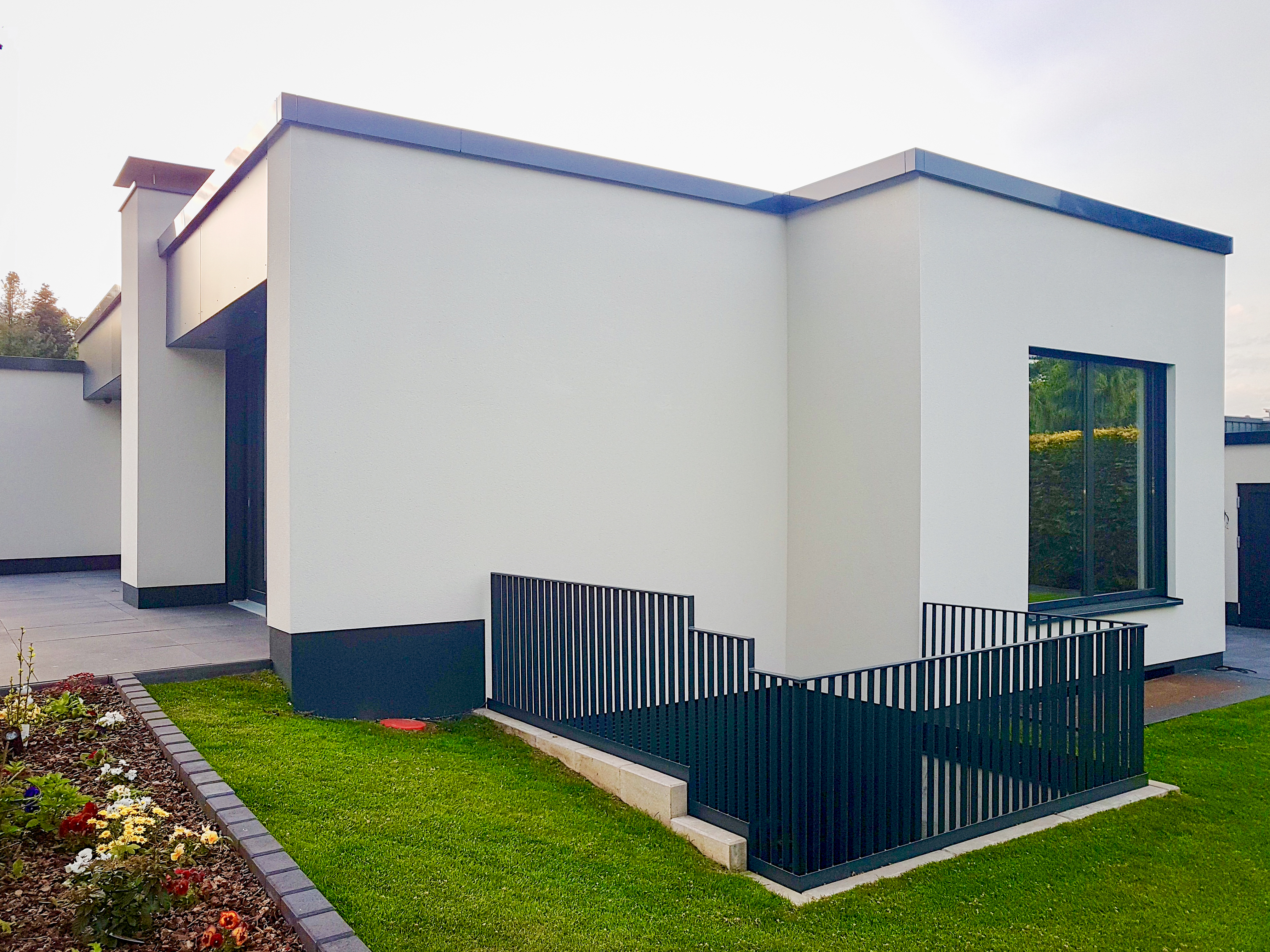 Außennansicht - Umbau eines Einfamilienhauses in Bottrop.
