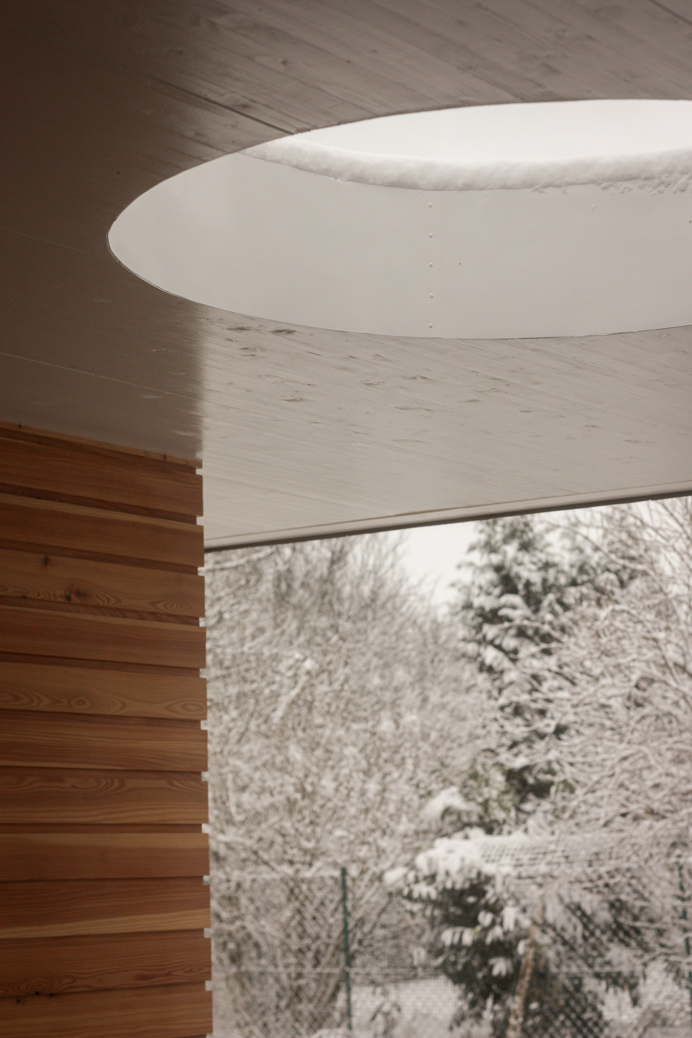 Das kreisrunde Oberlicht - Neubau eines Lofthauses in Monschau.