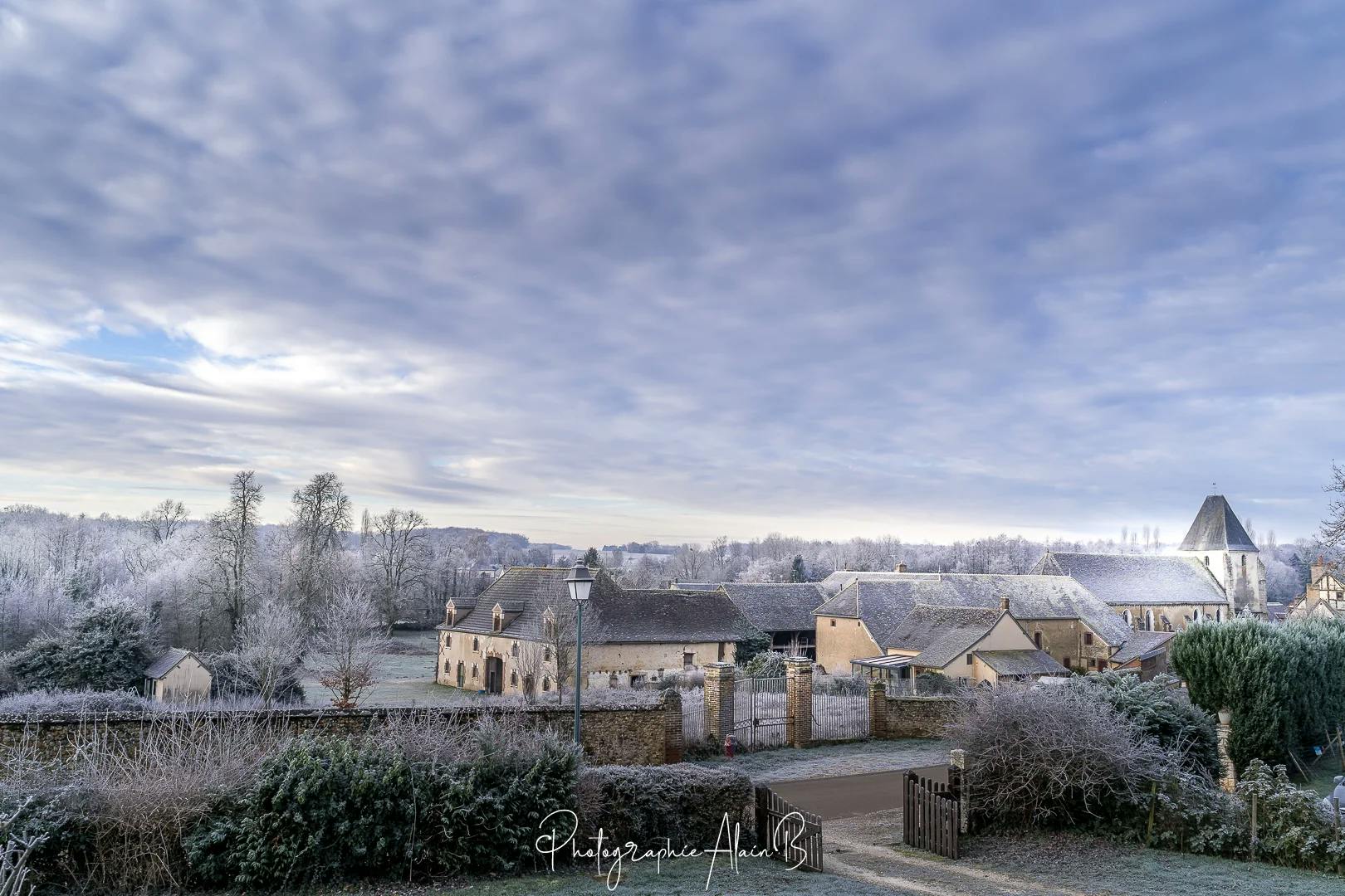 Paysage hivernal sur Tannerre-en-Puisaye