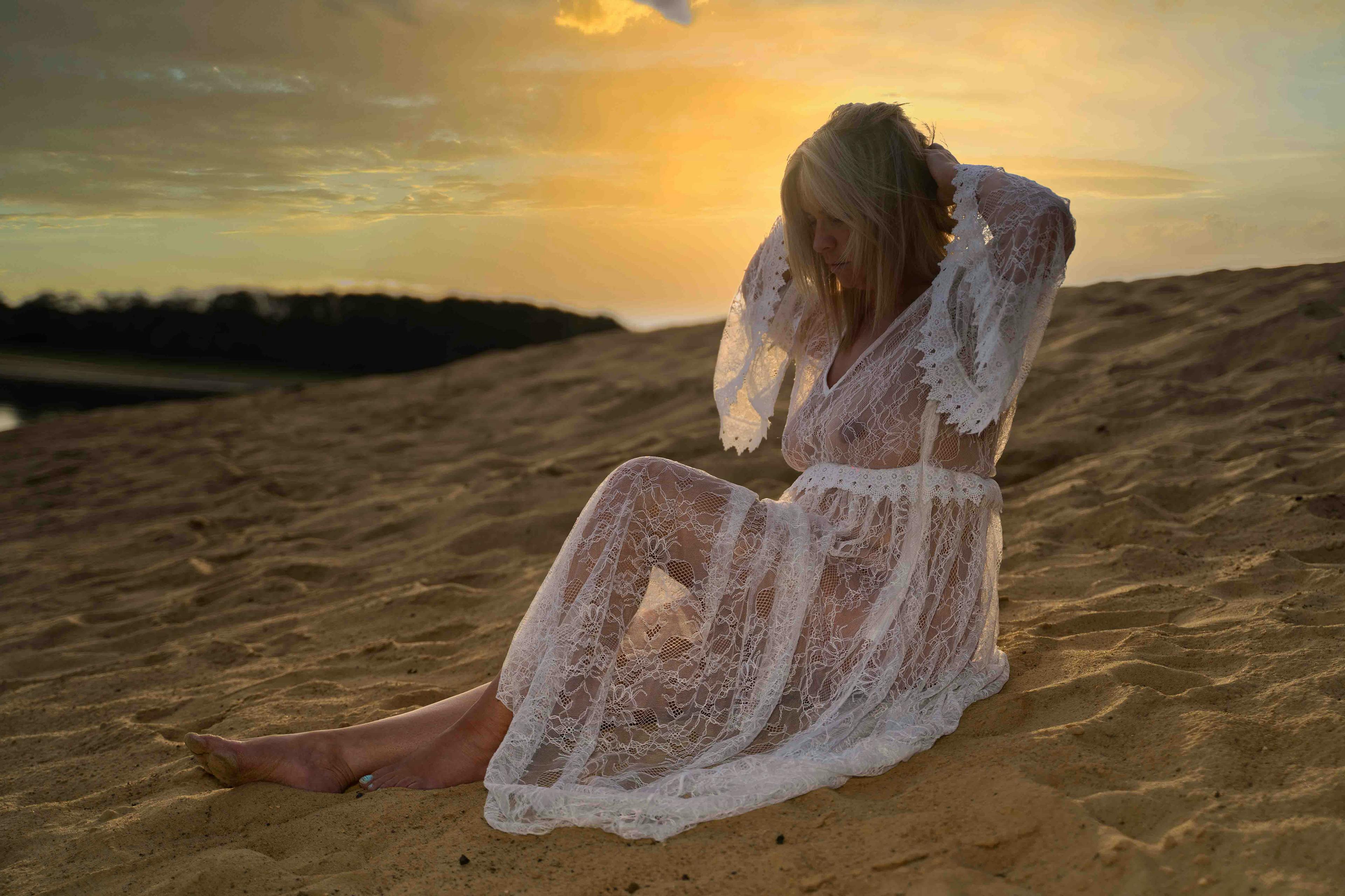 Nathalie L au bord du Bourdon