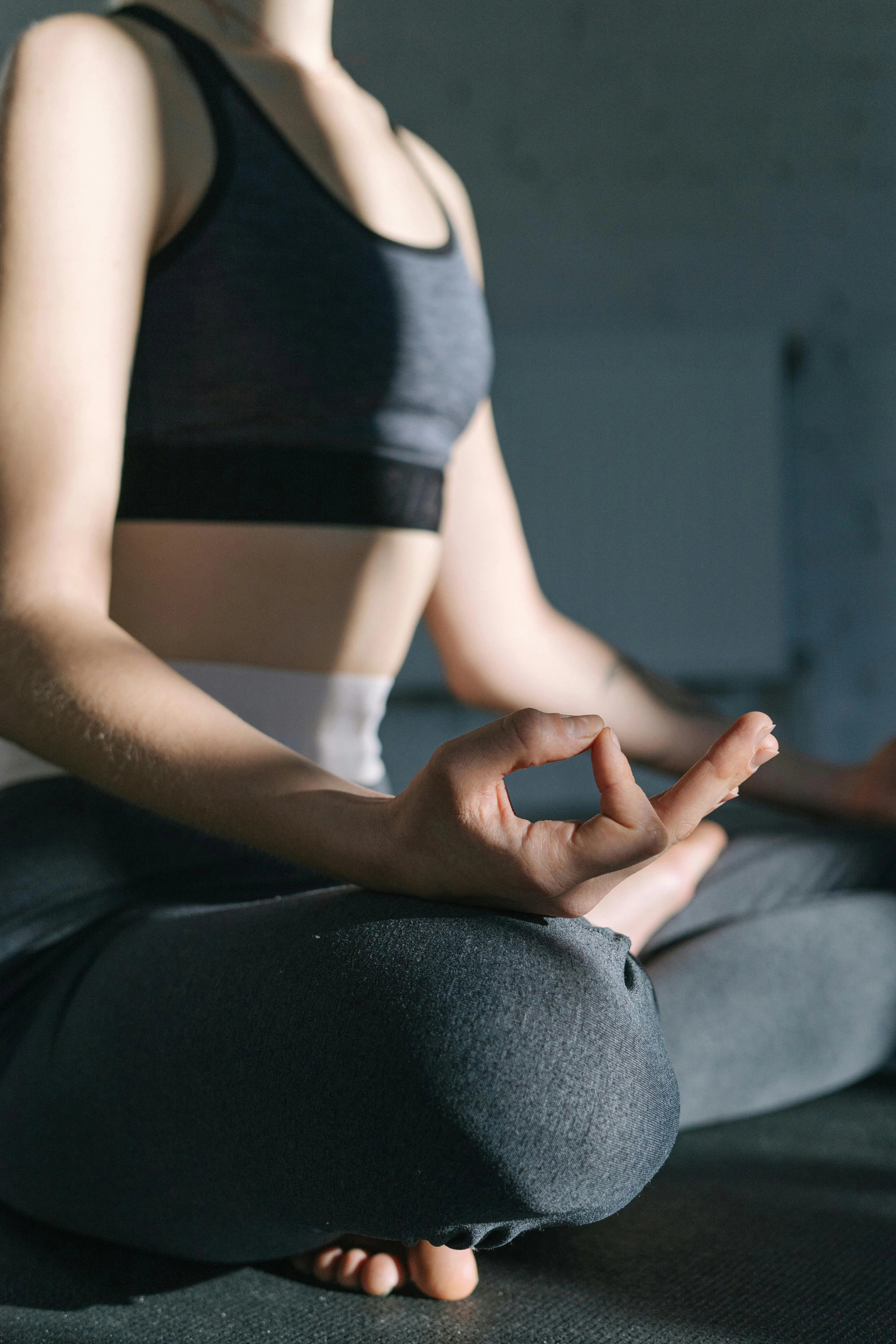 Light-filled wellness studio at Alba with space for stretching and movement at your own pace and schedule.