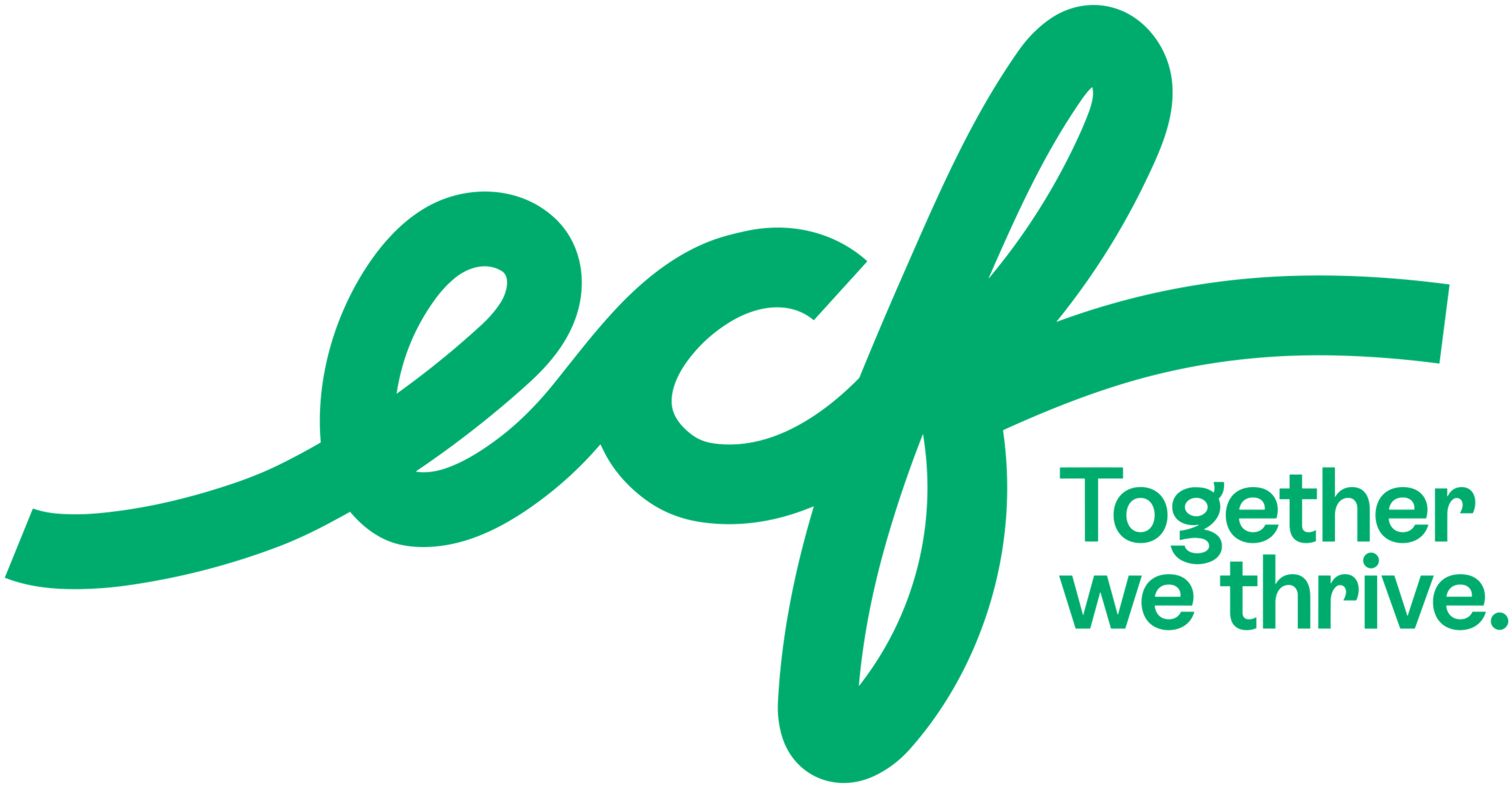 ECF logo in colour on a transparent background