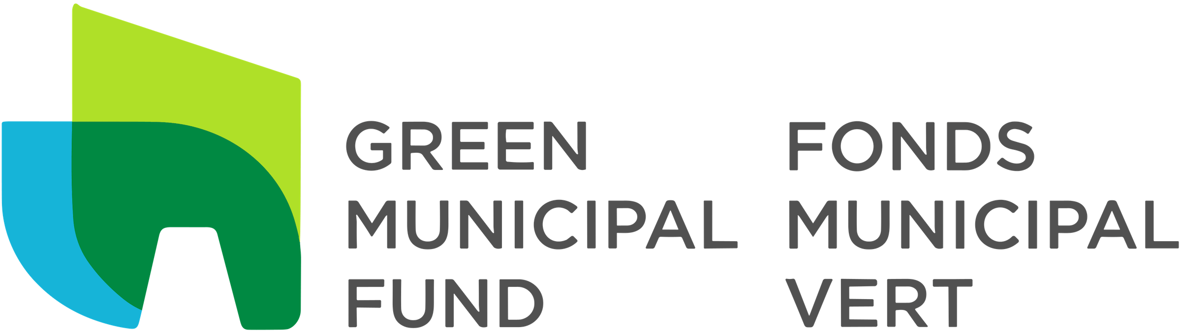 Green Municipal Fund logo in colour on a transparent background