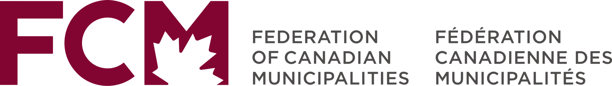 Federation of Canadian Municipalities logo in colour on a transparent background