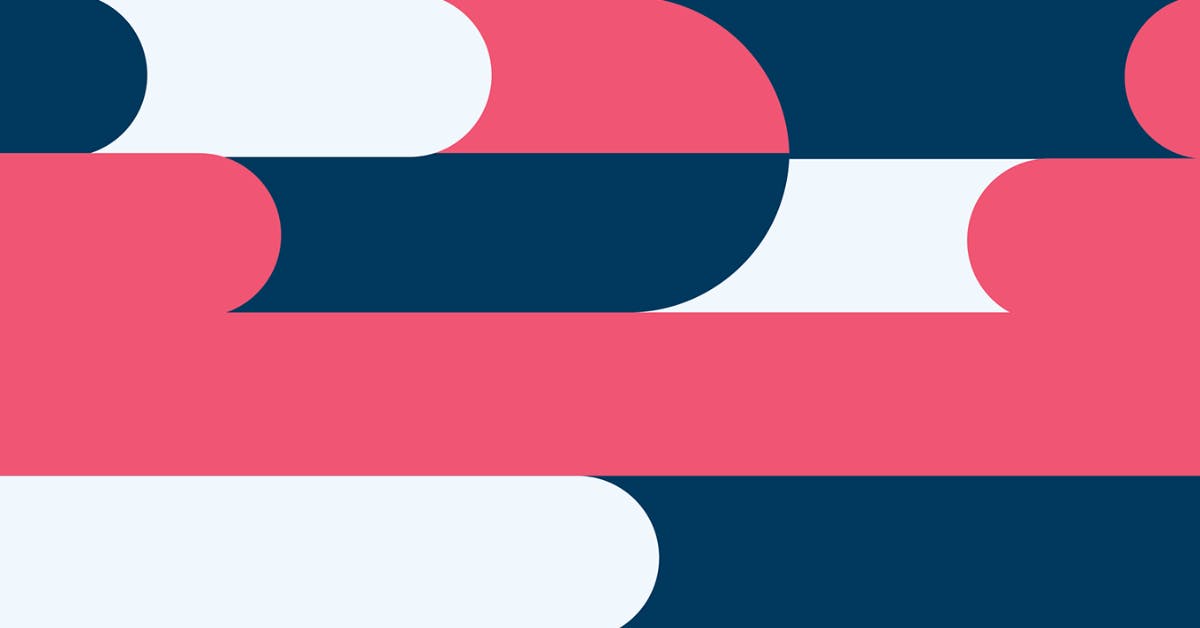 Blue, red, and grey vectors displayed as a banner image