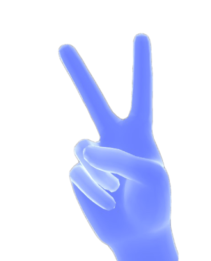 Waltz hands peace sign