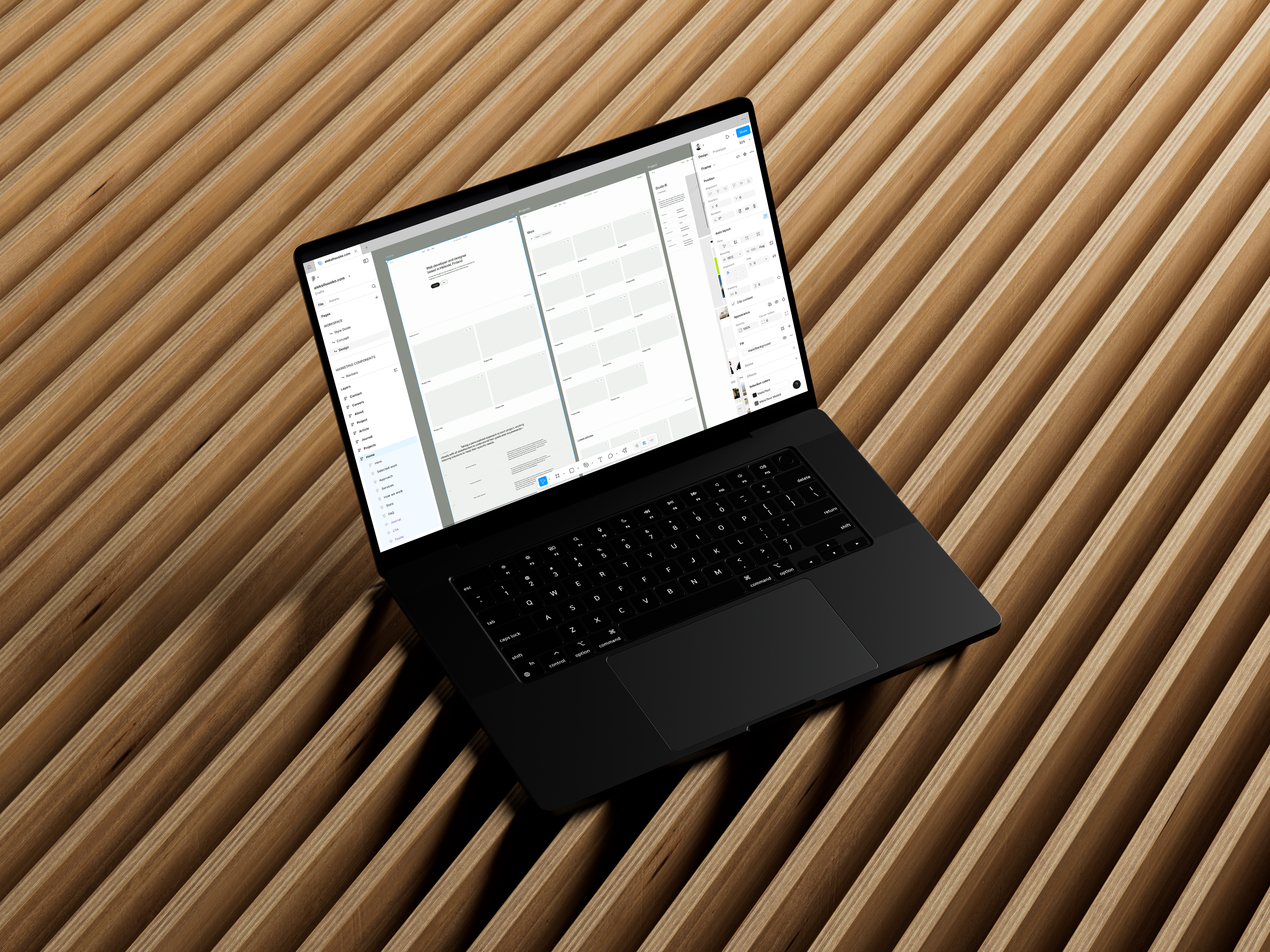 aleksi huusko figma design laptop mockup