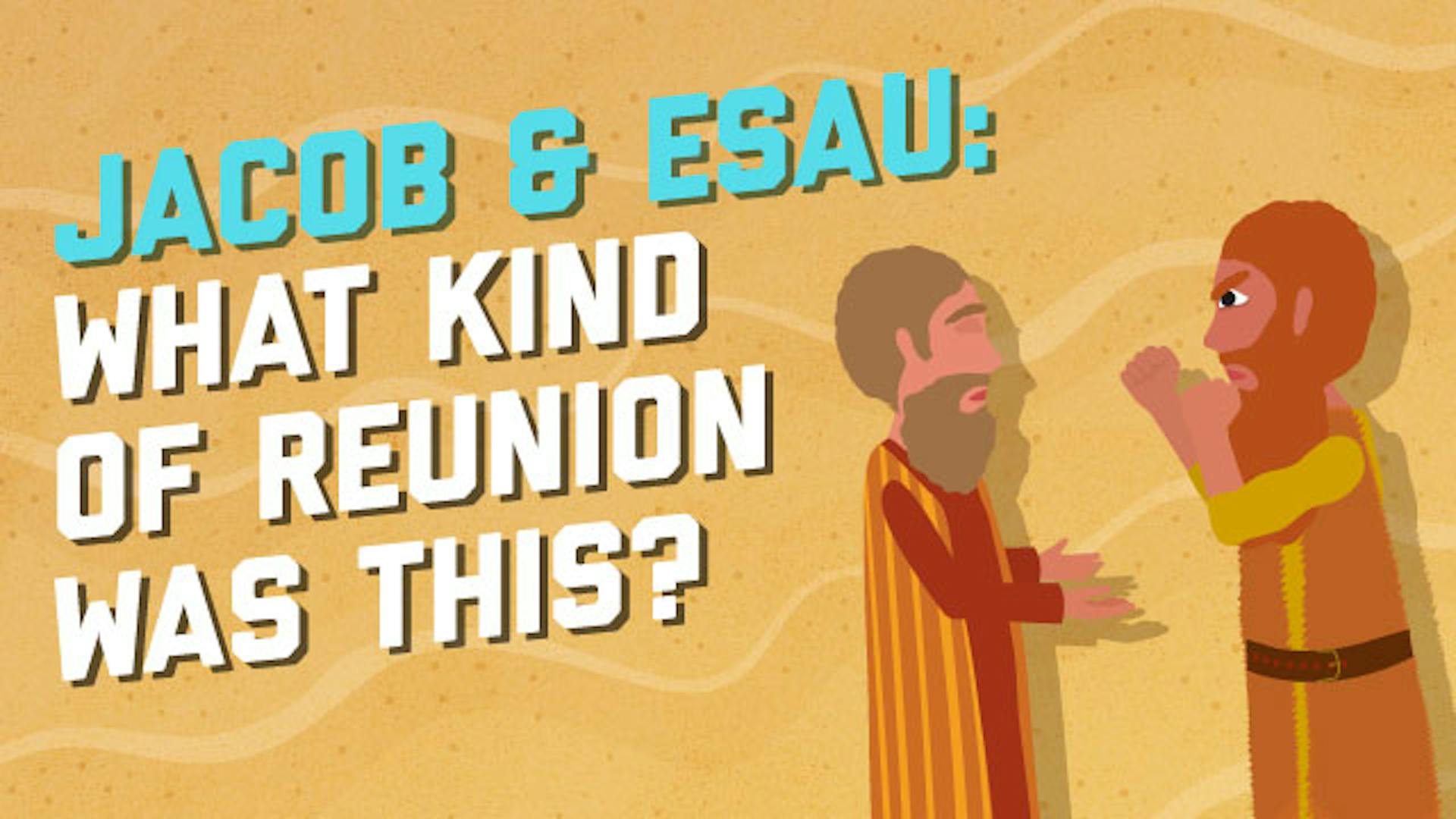 Jacob Esau Reconcile Isaac's sons