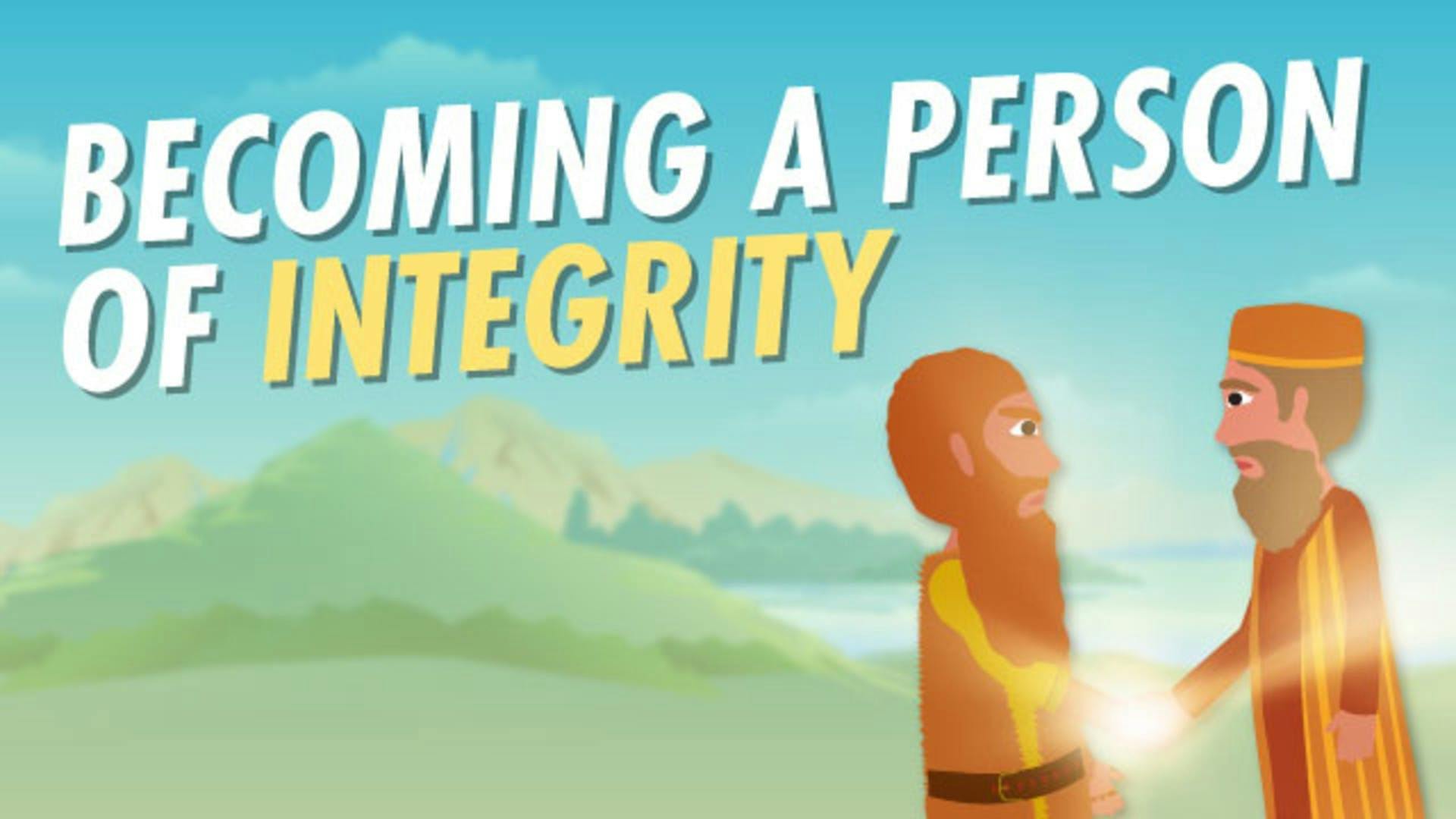 Jacob meets Esau again integrity