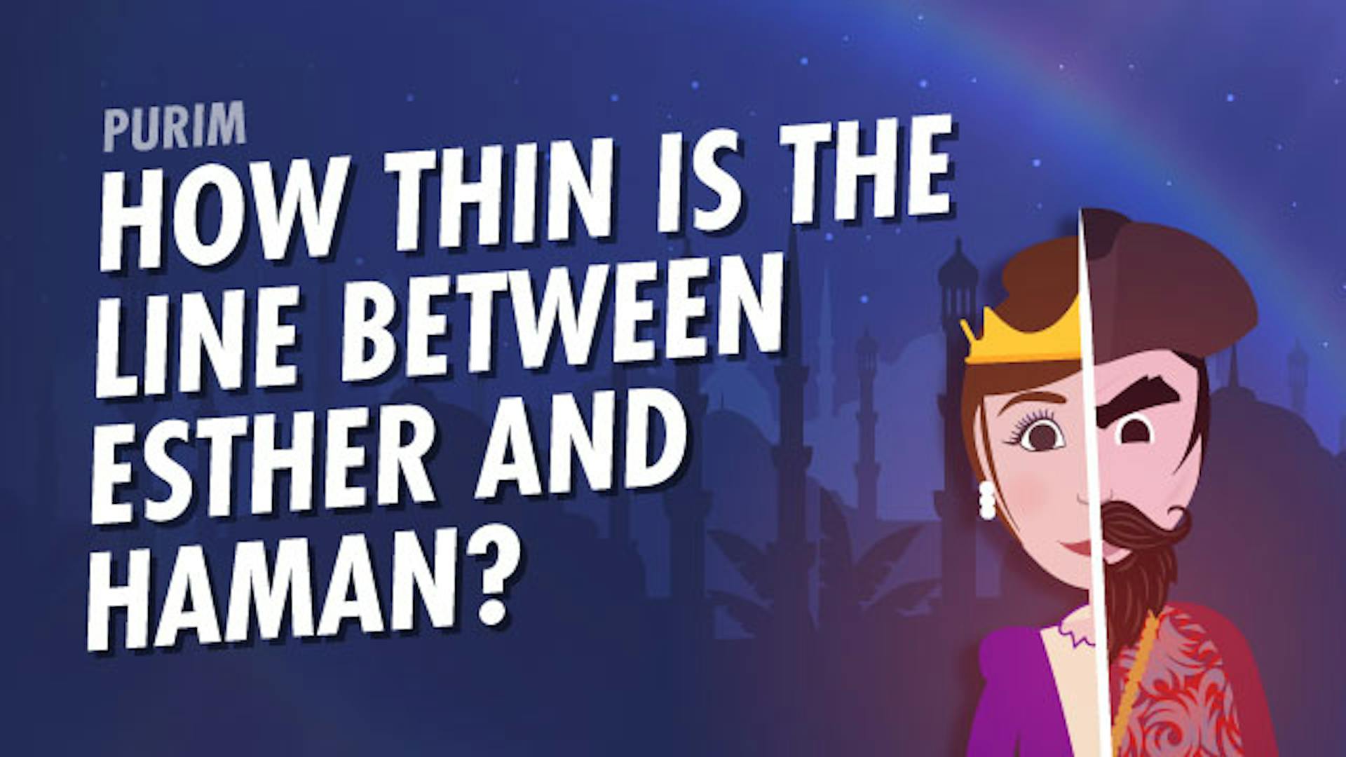 Esther and Haman story Purim
