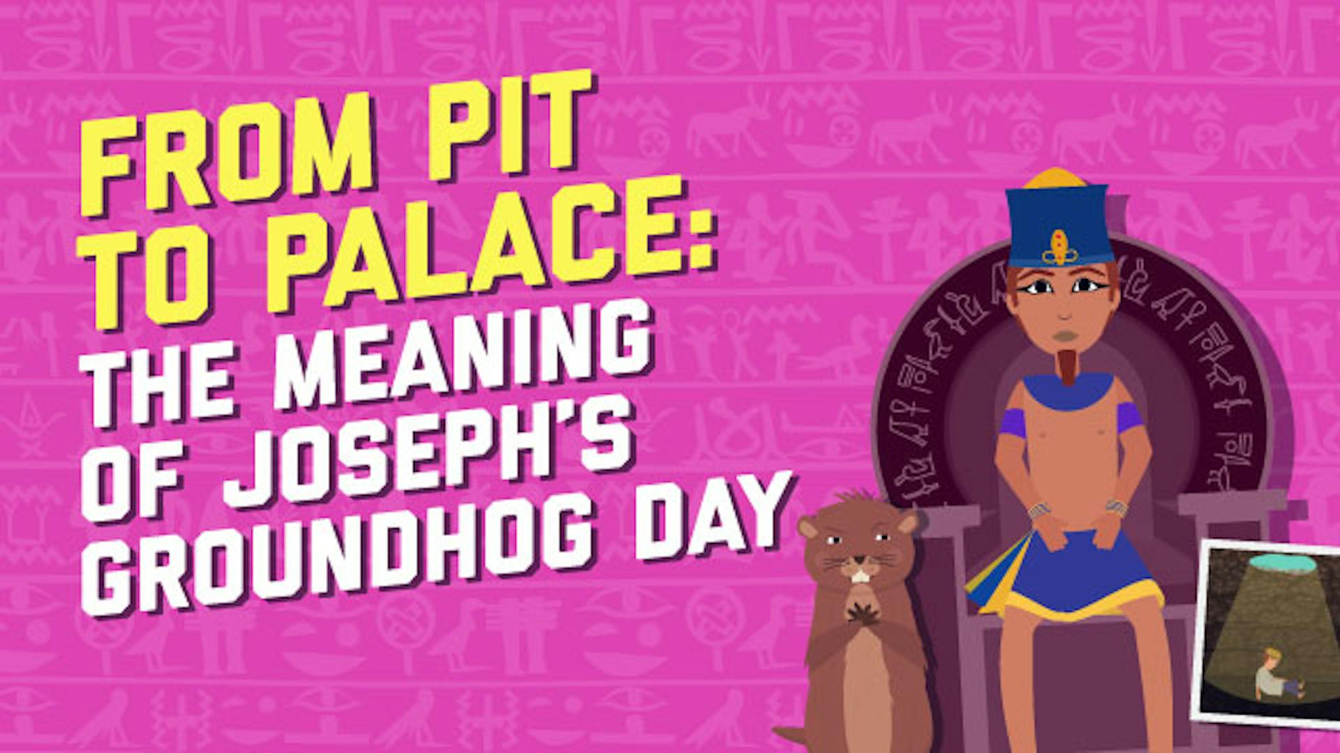 Joseph pit to palace story