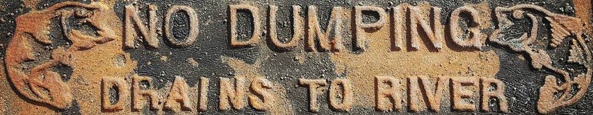 No Dumping Sign