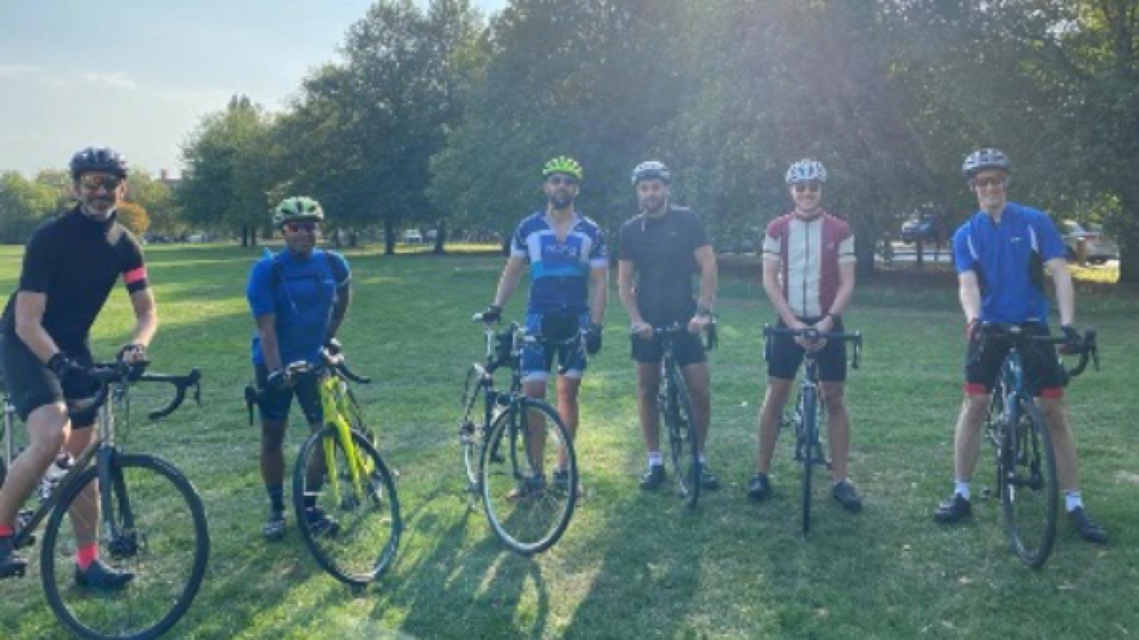 Alfa employees ahead of their cycle to Brighton
