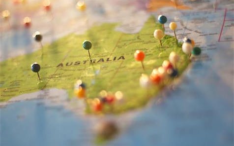 map of australia