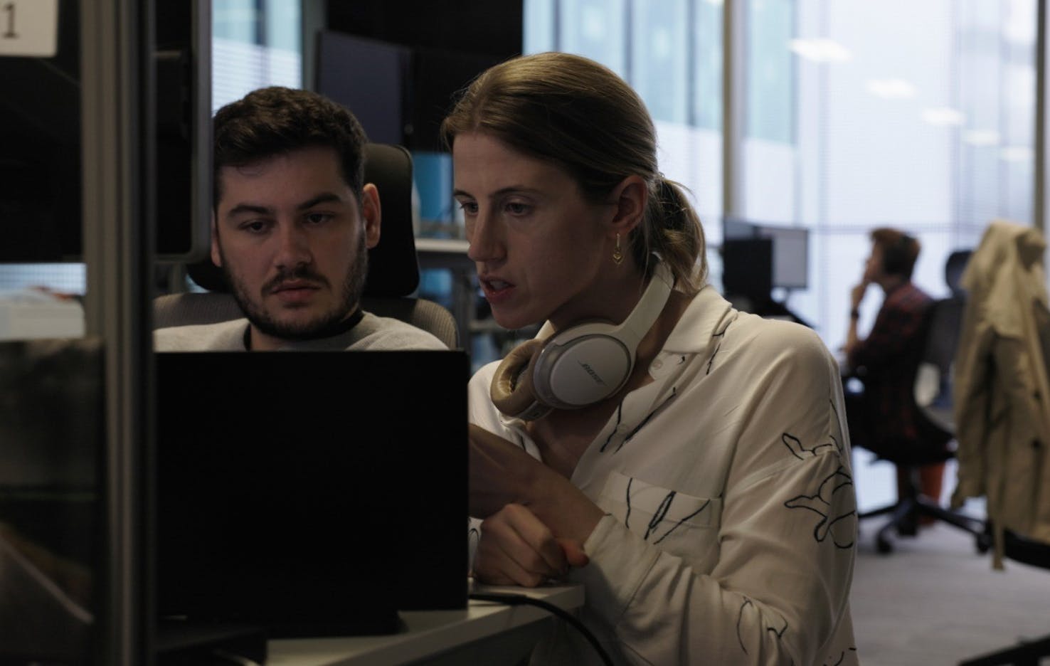 two developers working together