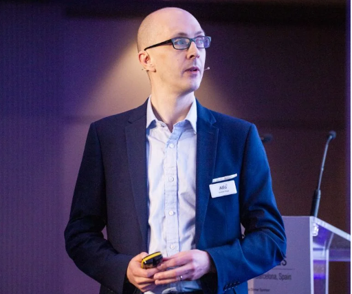 Andrew Flegg, CTO of Alfa presenting