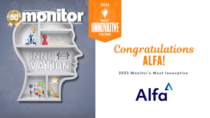 Monitor Daily magazine article promoting Alfa's Most Innovative Culture award