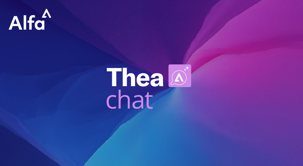 Thea Chat and Alfa logos
