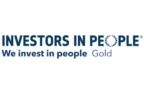 Investors in People "We invest in people" Gold award logo