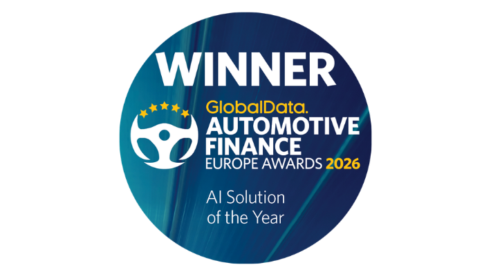 GlobalData Automotive Finance Awards 2026 winner logo for AI solution of the year